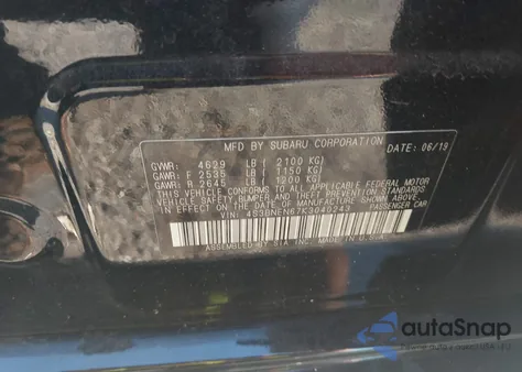 2019 Subaru Legacy 3.6R Limited from USA, damaged, VIN 4S3BNEN67K3040243